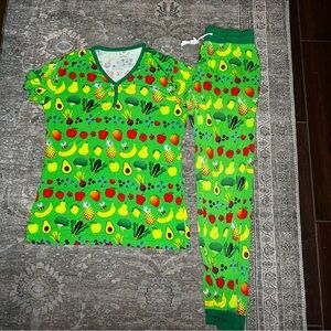 Little Sleepies Once Upon A Farm PJ Set Womens Size XS Bamboo